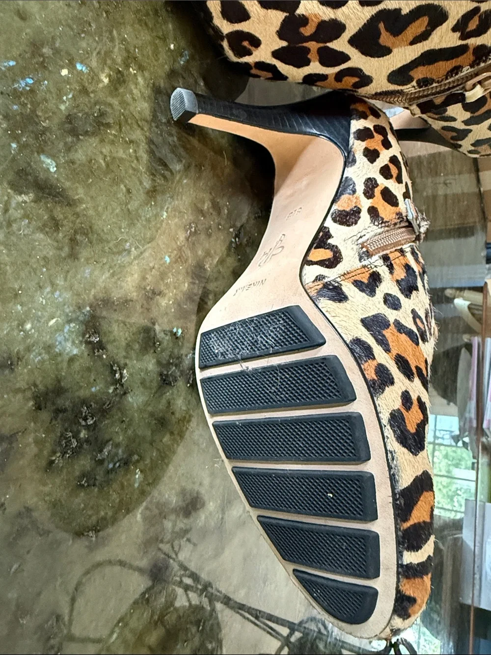 Cole Haan Leopard-Print Ankle Booties in Brown and Black